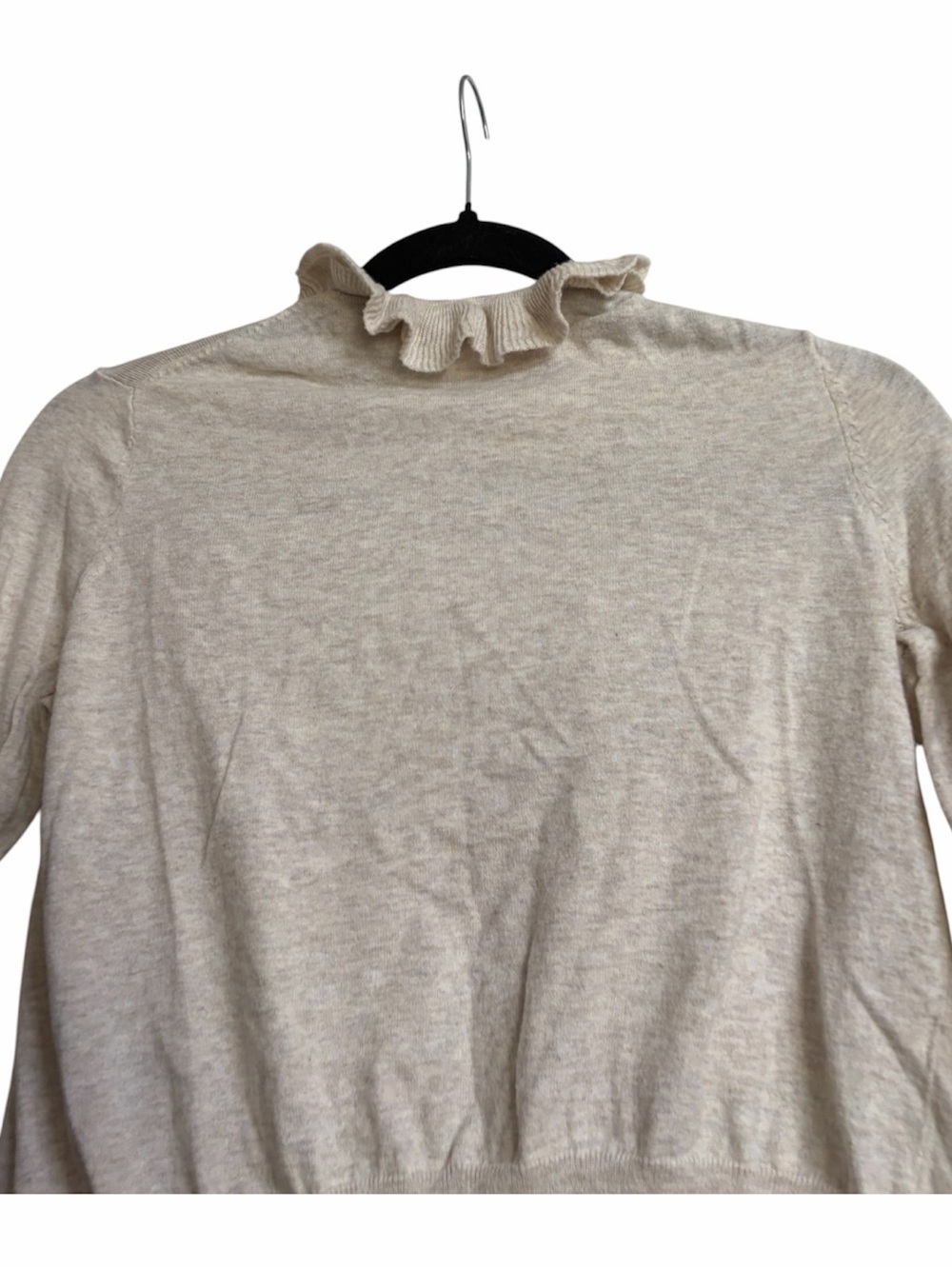 Moda International Cream Ruffled Cardigan - Picture 6 of 7